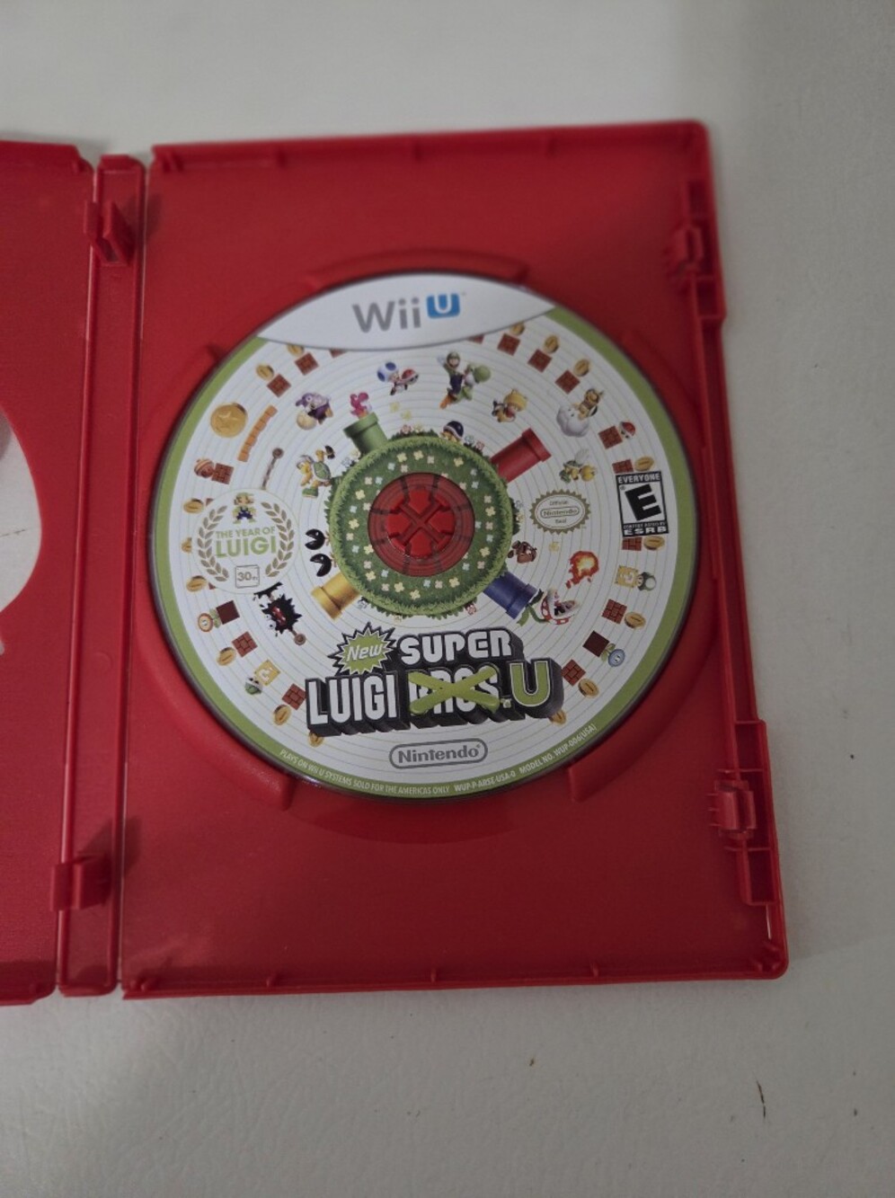 New Super Luigi U (Nintendo Wii U) Good Disc Only Game Mario Bros Brothers WiiU